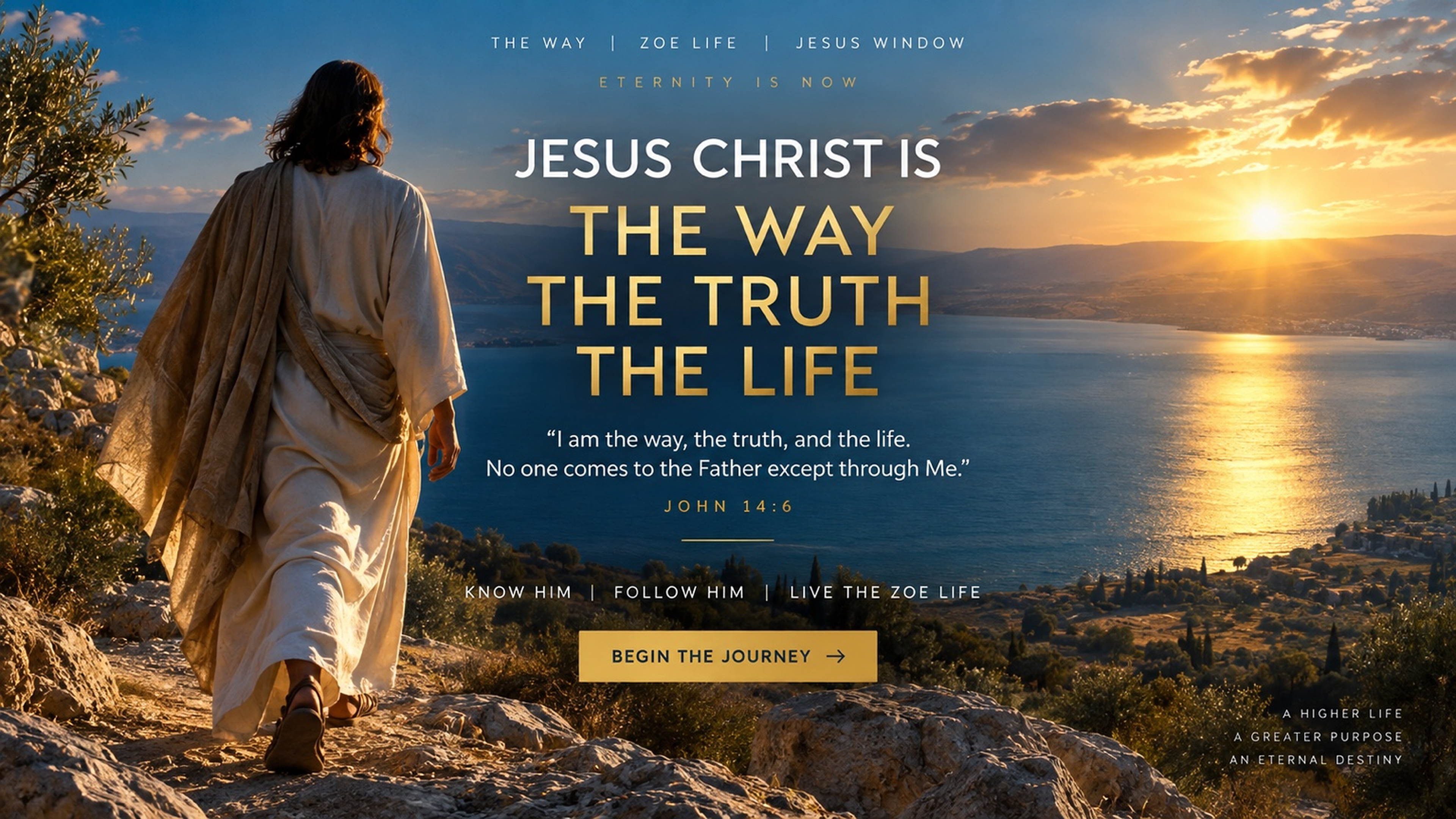 JESUS CHRIST is THE WAY, THE TRUTH, and THE LIFE — John 14:6